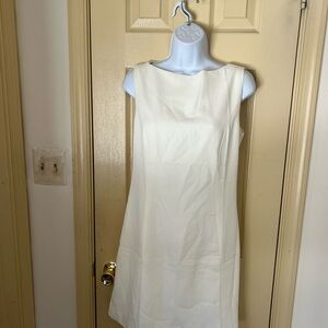 Chic Cream Sleeveless Mini Dress